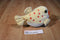 Aurora Yellow and White Pufferfish Beanbag Plush With Orange Spots