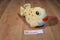 Aurora Yellow and White Pufferfish Beanbag Plush With Orange Spots
