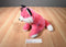 Aurora Girlz Nation Pink and White Fox 2015 Beanbag Plush With Pink Leopard Print Bow