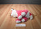 Aurora Girlz Nation Pink and White Fox 2015 Beanbag Plush With Pink Leopard Print Bow