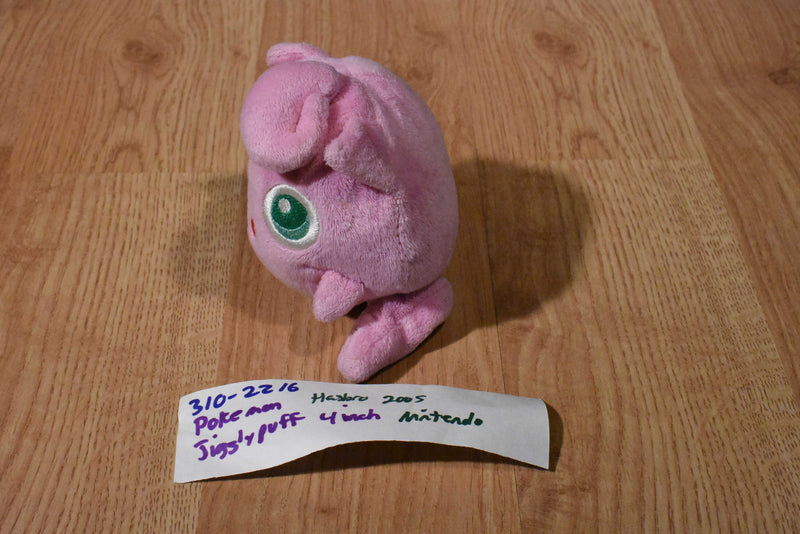 Hasbro Balloon Pokemon Pink Jigglypuff 2005 Beanbag Plush With Green Eyes