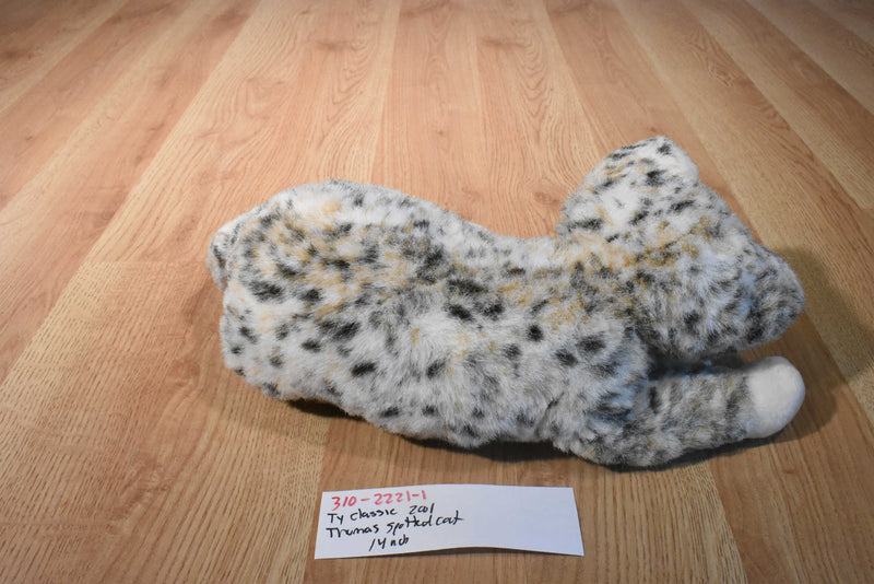 Ty Classic Thomas the Grey and White Spotted Cat 2001 Beanbag Plush