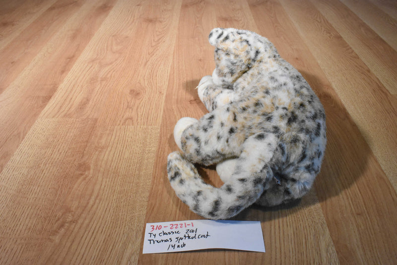 Ty Classic Thomas the Grey and White Spotted Cat 2001 Beanbag Plush