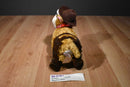 Aurora Round Up Brown Bull Beanbag Plush With Cowboy Hat and Chaps