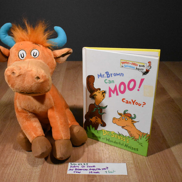 Kohl's Cares Dr. Seuss Mr. Brown Can Moo, Can You Cow Plush and