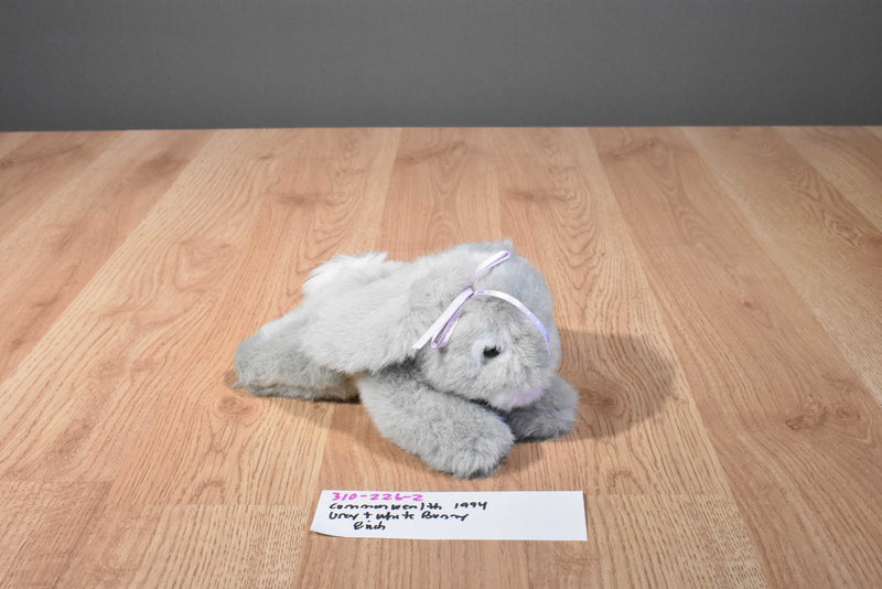 Commonwealth Grey and White Bunny Rabbit Plush