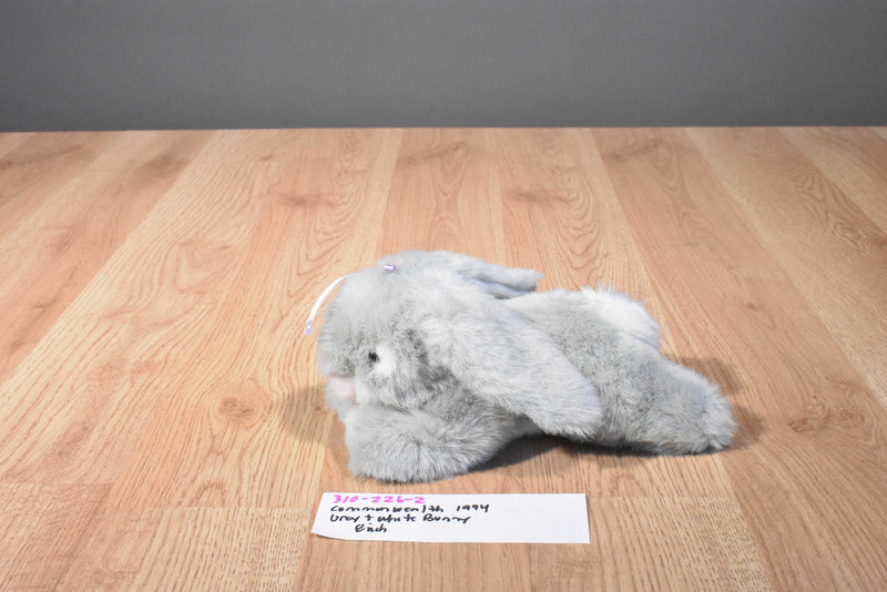 Commonwealth Grey and White Bunny Rabbit Plush