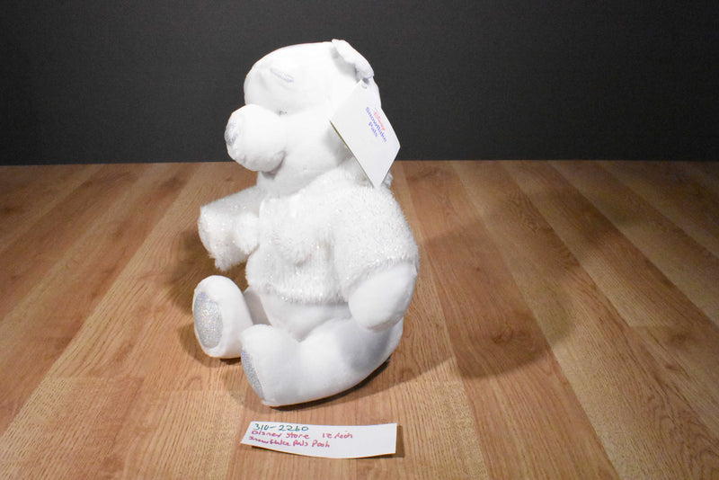 Disney Snowflake Pals White and Silver Pooh Plush