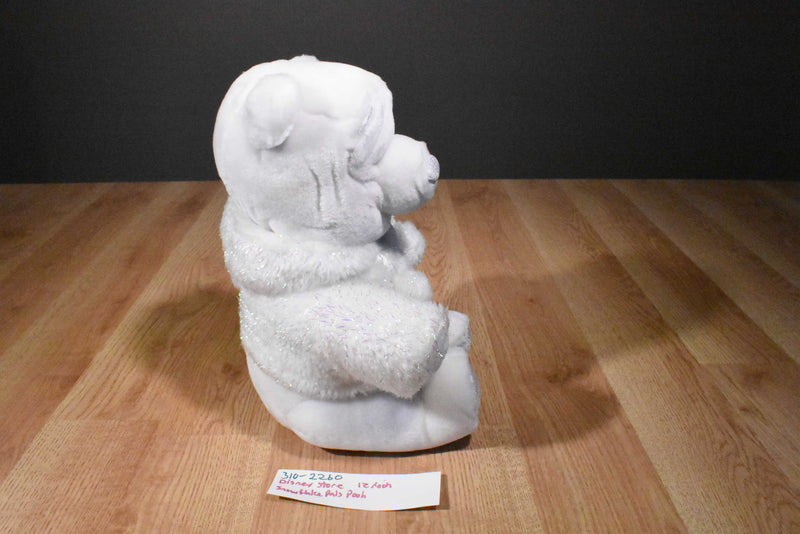 Disney Snowflake Pals White and Silver Pooh Plush