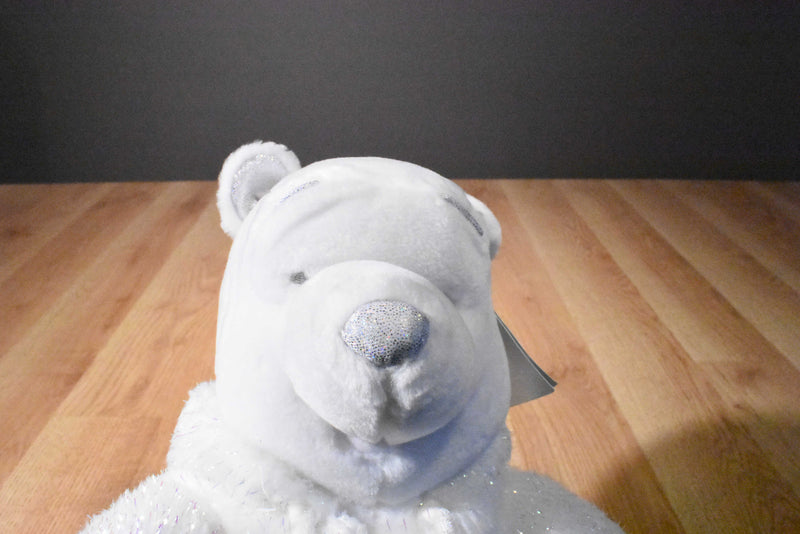 Disney Snowflake Pals White and Silver Pooh Plush