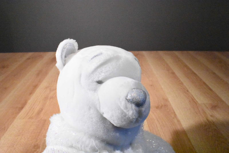 Disney Snowflake Pals White and Silver Pooh Plush