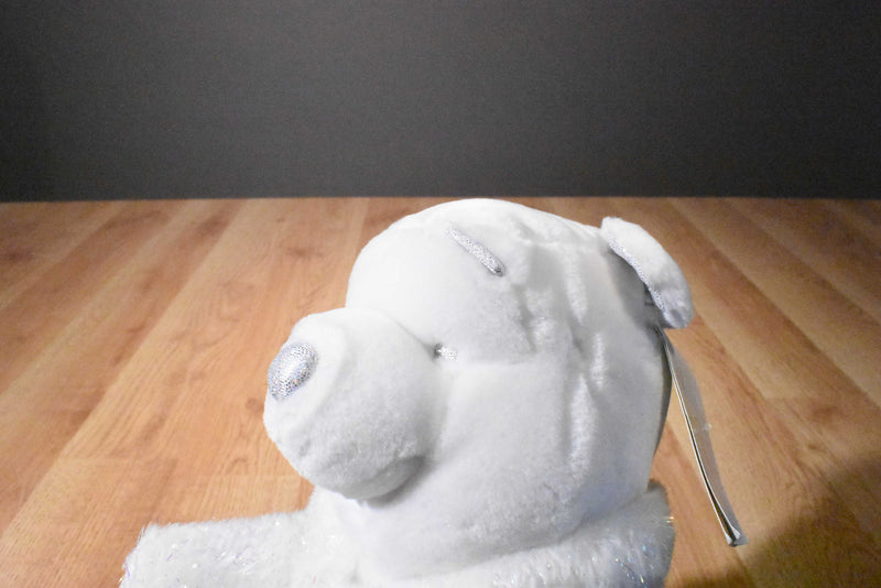 Disney Snowflake Pals White and Silver Pooh Plush