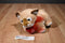 Fiesta Lion Cub Plush With Red Heart and Bow
