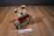 Gund Barkley Beige Dog Beanbag Plush in a Red Sweater
