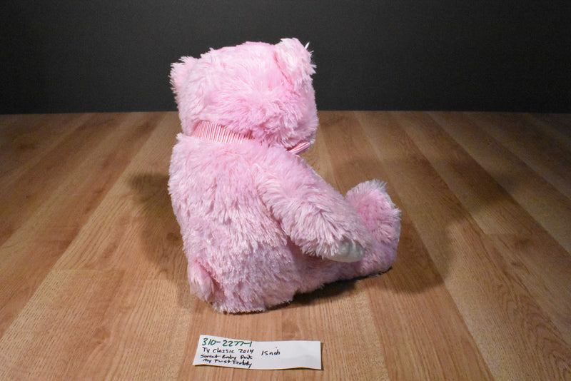 Ty Classic Sweet Baby Pink Bear My First Teddy 2014 Beanbag Plush
