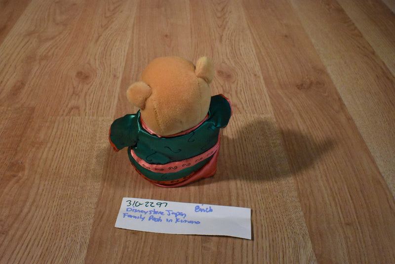 Disney Store Japan Family Pooh Beanbag Plush in a Kimono