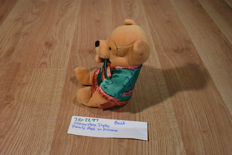 Disney Store Japan Family Pooh Beanbag Plush in a Kimono