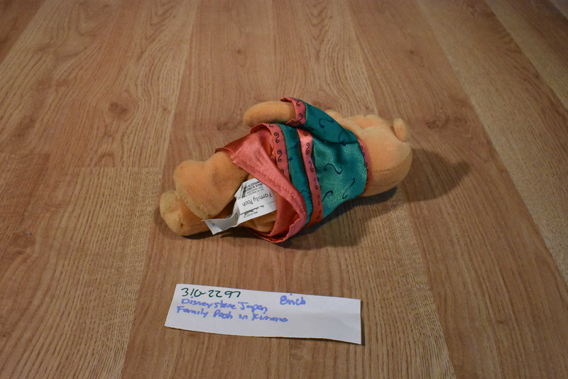 Disney Store Japan Family Pooh Beanbag Plush in a Kimono