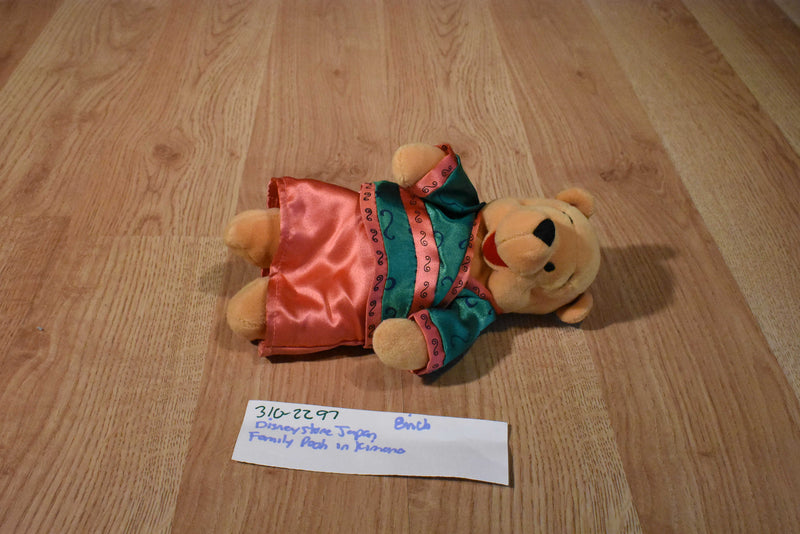 Disney Store Japan Family Pooh Beanbag Plush in a Kimono