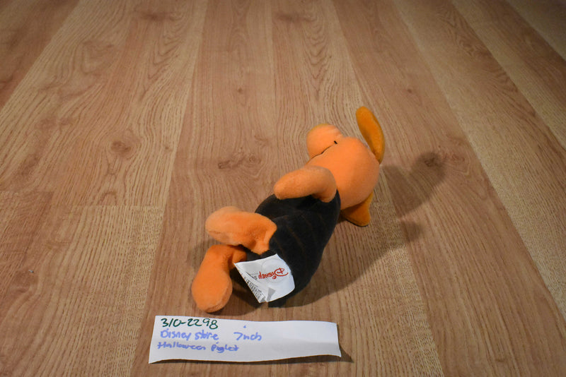 Disney Store Orange Halloween Piglet Beanbag Plush