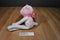 Circo Long Legged Hugging Pink and White Cat 2015 Plush