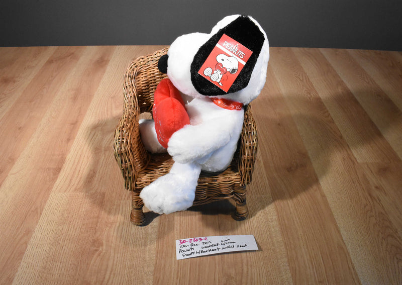 Dan Dee Musical Snoopy With Red Heart 2015 Plush and Woodstock