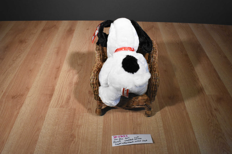 Dan Dee Musical Snoopy With Red Heart 2015 Plush and Woodstock