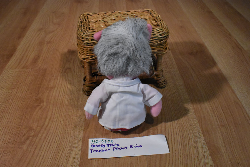 Disney Store Teacher Piglet Beanbag Plush