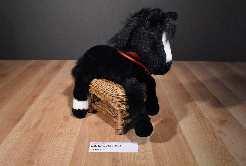 Wells Fargo Pony Al the Black Horse Pony with White Blaze