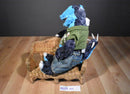 Build-A-Bear Dark Grey and Blue Stegosaurus Dinosaur 2013 Plush With Blue Eyes