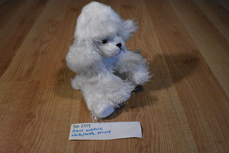 Ganz Webkinz White Poodle Beanbag Plush HM014 Sealed code