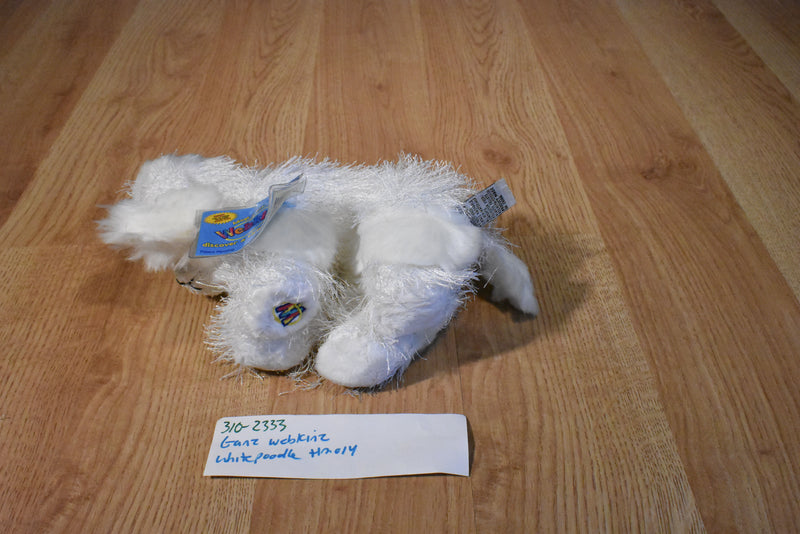 Ganz Webkinz White Poodle Beanbag Plush HM014 Sealed code