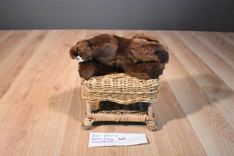 Aurora Miyoni Chocolate Brown Lab Beanbag Plush