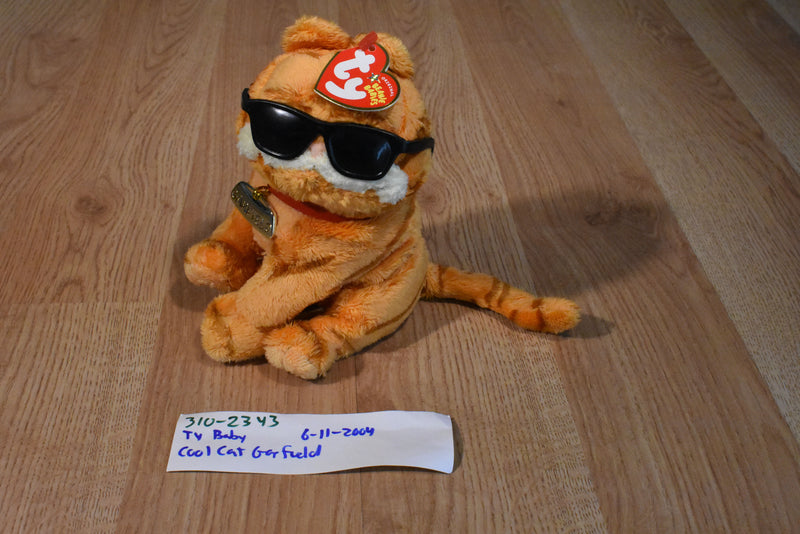 Ty Beanie Babies Cool Cat Garfield 2004 Beanbag Plush