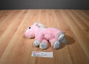 Aurora Dreamy Eyes Pink and White Unicorn 2007 Beanbag Plush