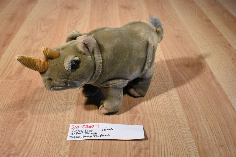 Jungle Joe's Safari Friends Talking Rusty the Rhino Plush