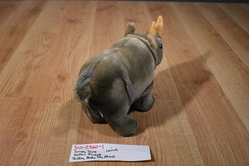 Jungle Joe's Safari Friends Talking Rusty the Rhino Plush