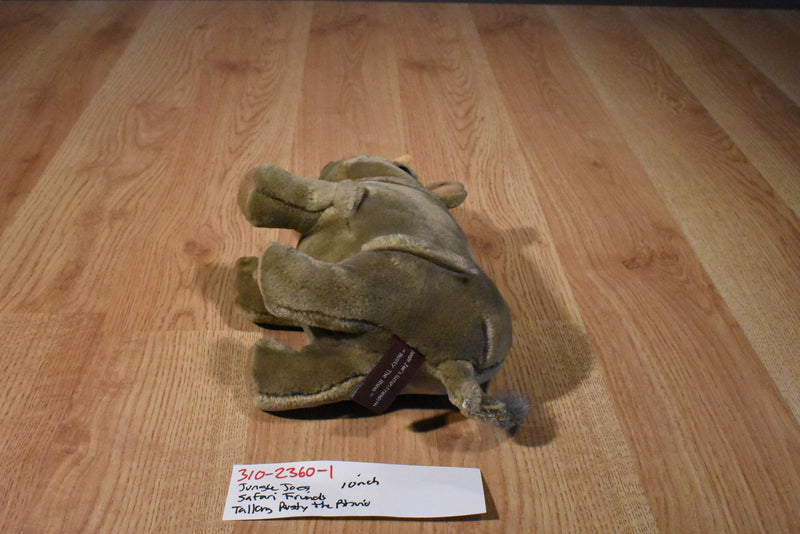 Jungle Joe's Safari Friends Talking Rusty the Rhino Plush