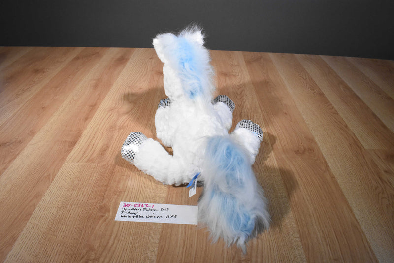 Jo-Ann Fabrics J Bear White and Blue Unicorn 2017 Plush