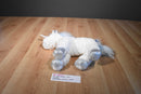 Jo-Ann Fabrics J Bear White and Blue Unicorn 2017 Plush