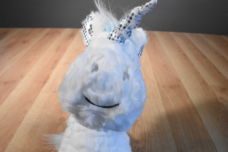 Jo-Ann Fabrics J Bear White and Blue Unicorn 2017 Plush