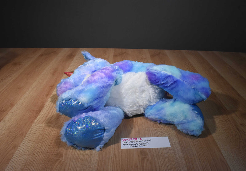Tom's Toys International Blue and Purple Unicorn Plush