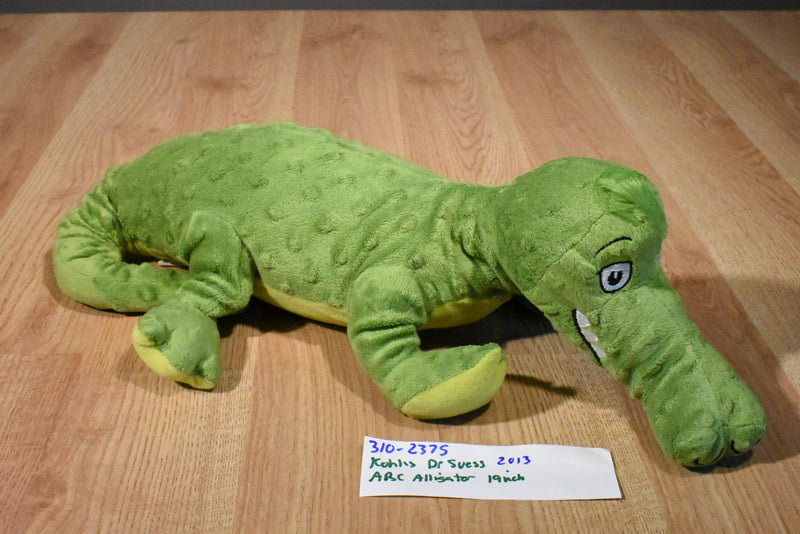 Kohl's Dr. Suess ABC Green Crocodile 2013 Plush