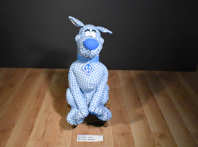 Toy Factory Blue Gingham Scooby-Doo Plush