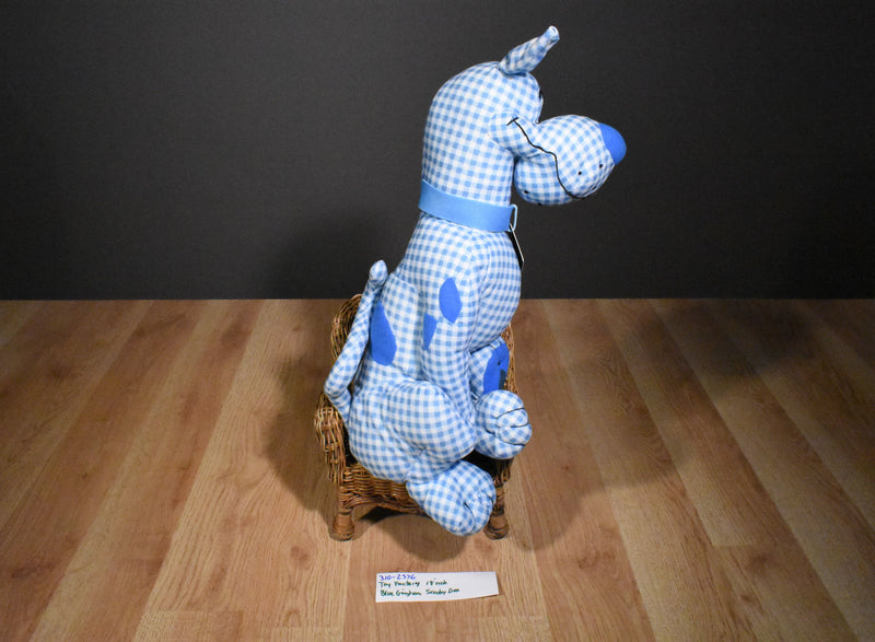 Toy Factory Blue Gingham Scooby-Doo Plush
