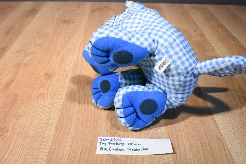 Toy Factory Blue Gingham Scooby-Doo Plush