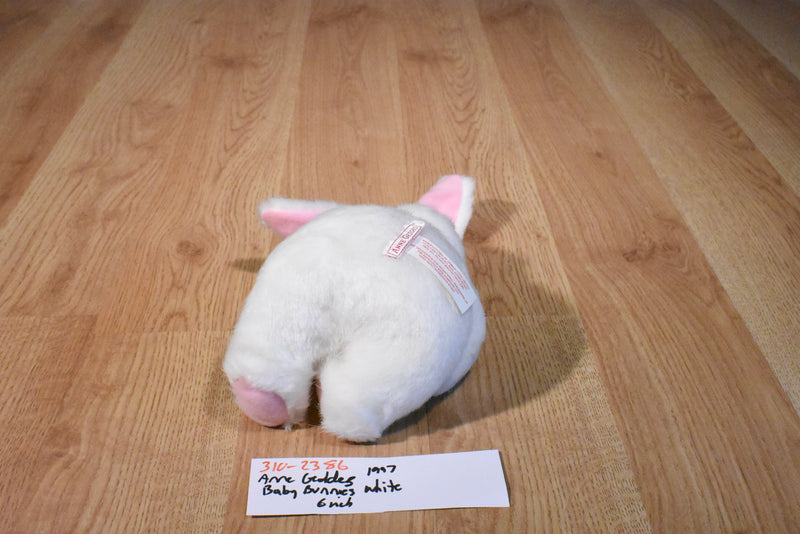 Anne Geddes Baby Bunnies White Bunny 1997 Beanbag Plush
