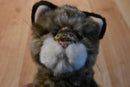 Russ Whiskers Brown Tabby Cat Kitten Beanbag Plush with Blue Eyes