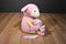 Animal Adventure Pink Sheep With Little Lamb 2014 Plush