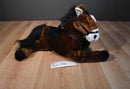 Hugfun Brown and White Horse Pony With Saddle Plush